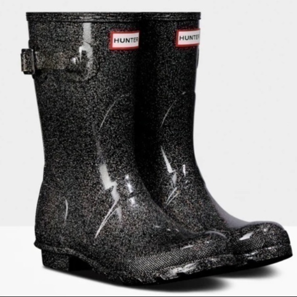 Hunter Glitter Starcloud Womens Rubber Rain Boots